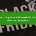 When to Buy What: A Timing Guide Built on 2026's Cost Movements