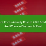 Where Prices Actually Rose in 2026 &mdash; And Where a Discount Is Real